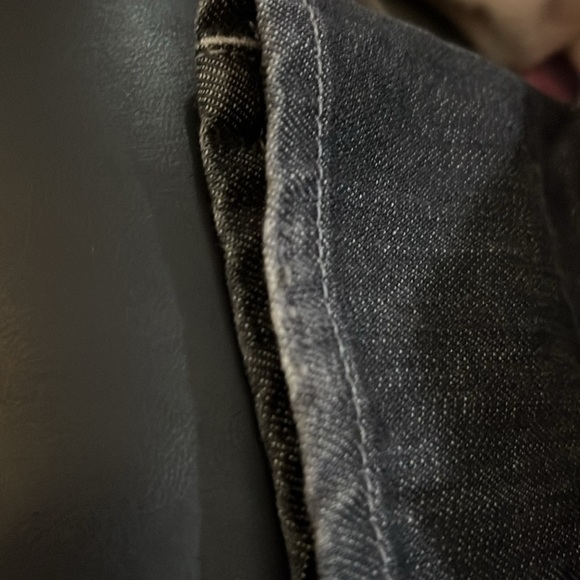 American Eagle Low Rise Straight Leg Jeans Charcoal Black/Blue 6 Regular - Picture 5 of 5